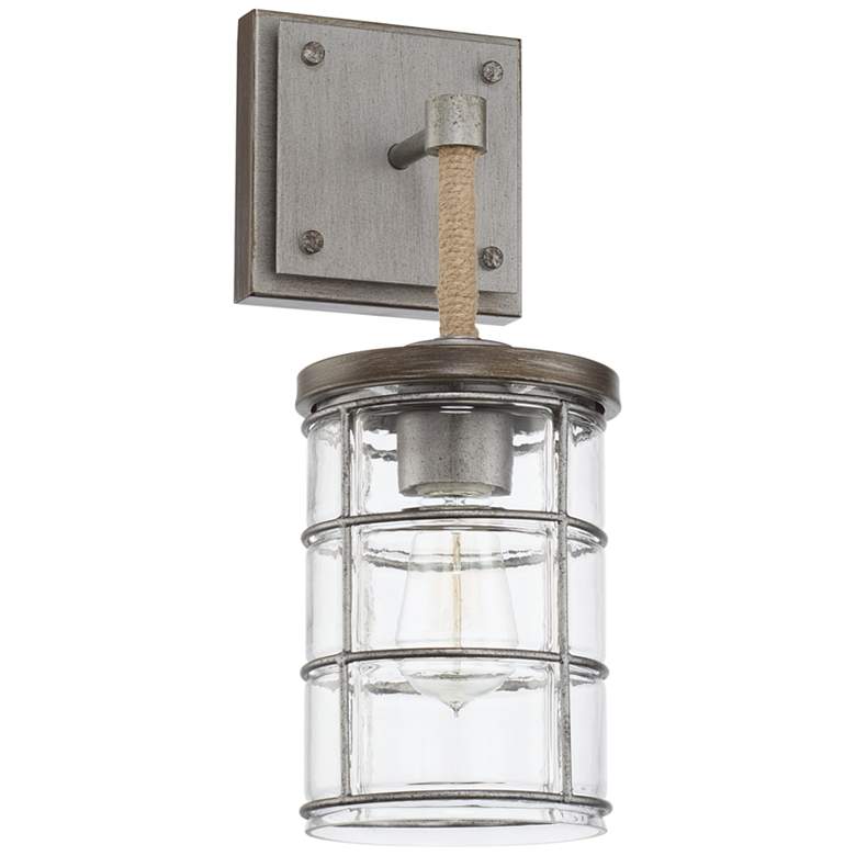 Image 2 Capital Colby 15 3/4" High Urban Gray Metal Wall Sconce
