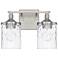Capital Colton 10" High Brushed Nickel 2-Light Wall Sconce