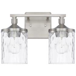 Capital Colton 10&quot; High Brushed Nickel 2-Light Wall Sconce