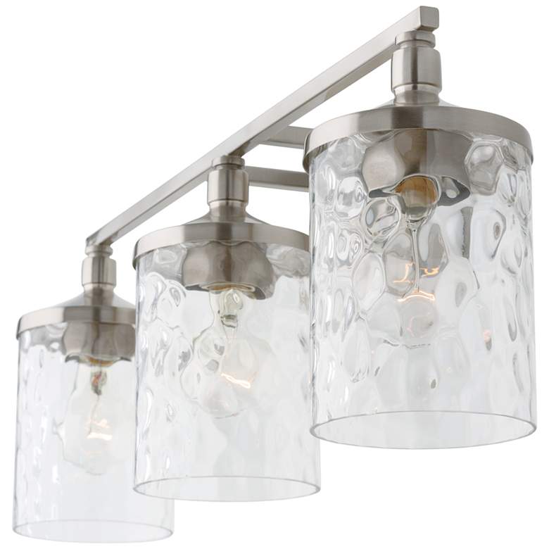 Image 5 Capital Colton 24 inch Wide Brushed Nickel 3-Light Vanity Bath Light more views