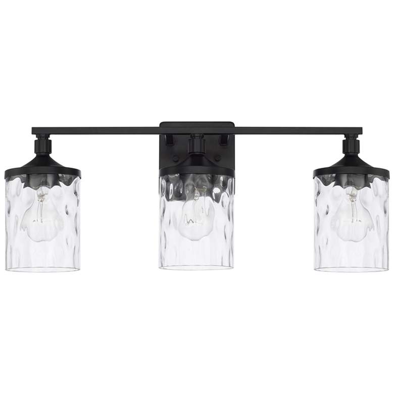 Image 2 Capital Colton 24" Wide Matte Black 3-Light Vanity Bath Light
