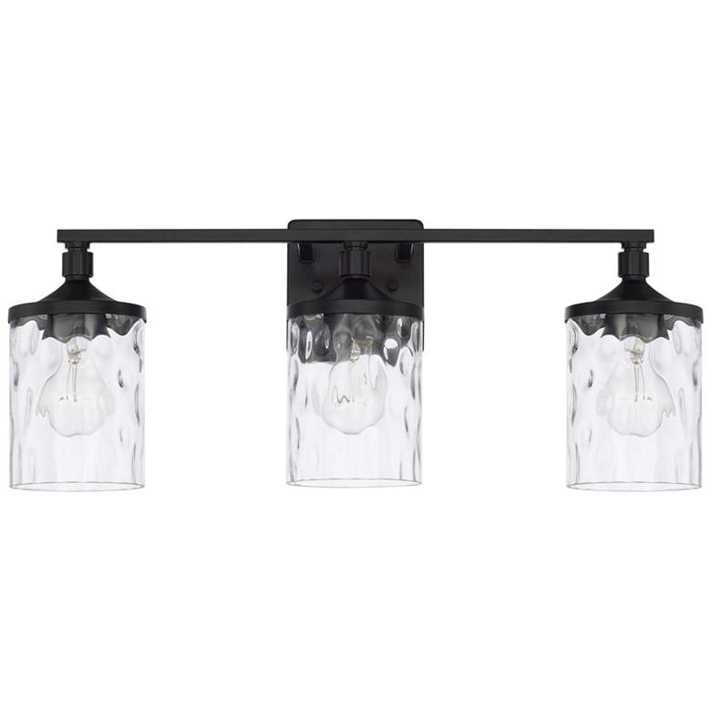 Image 2 Capital Colton 24 inch Wide Matte Black 3-Light Vanity Bath Light