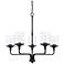 Capital Colton 28" Wide Matte Black 5-Light Chandelier