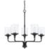 Capital Colton 28" Wide Matte Black 5-Light Chandelier