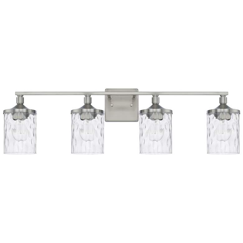 Image 1 Capital Colton 33 1/2" Wide Brushed Nickel 4-Light Vanity Bath Light