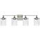 Capital Colton 33 1/2" Wide Brushed Nickel 4-Light Vanity Bath Light