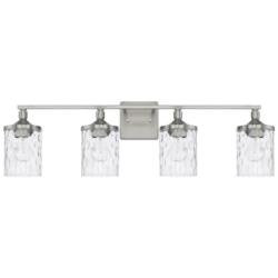 Capital Colton 33 1/2" Wide Brushed Nickel 4-Light Vanity Bath Light