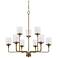 Capital Colton 38" Wide Aged Brass 9-Light 2-Tier Chandelier