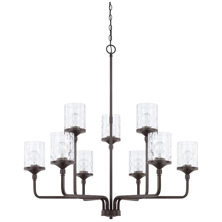 Image 1 Capital Colton 38" Wide Bronze 9-Light Chandelier