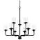 Capital Colton 38" Wide Matte Black 9-Light Chandelier