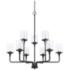 Capital Colton 38" Wide Matte Black 9-Light Chandelier