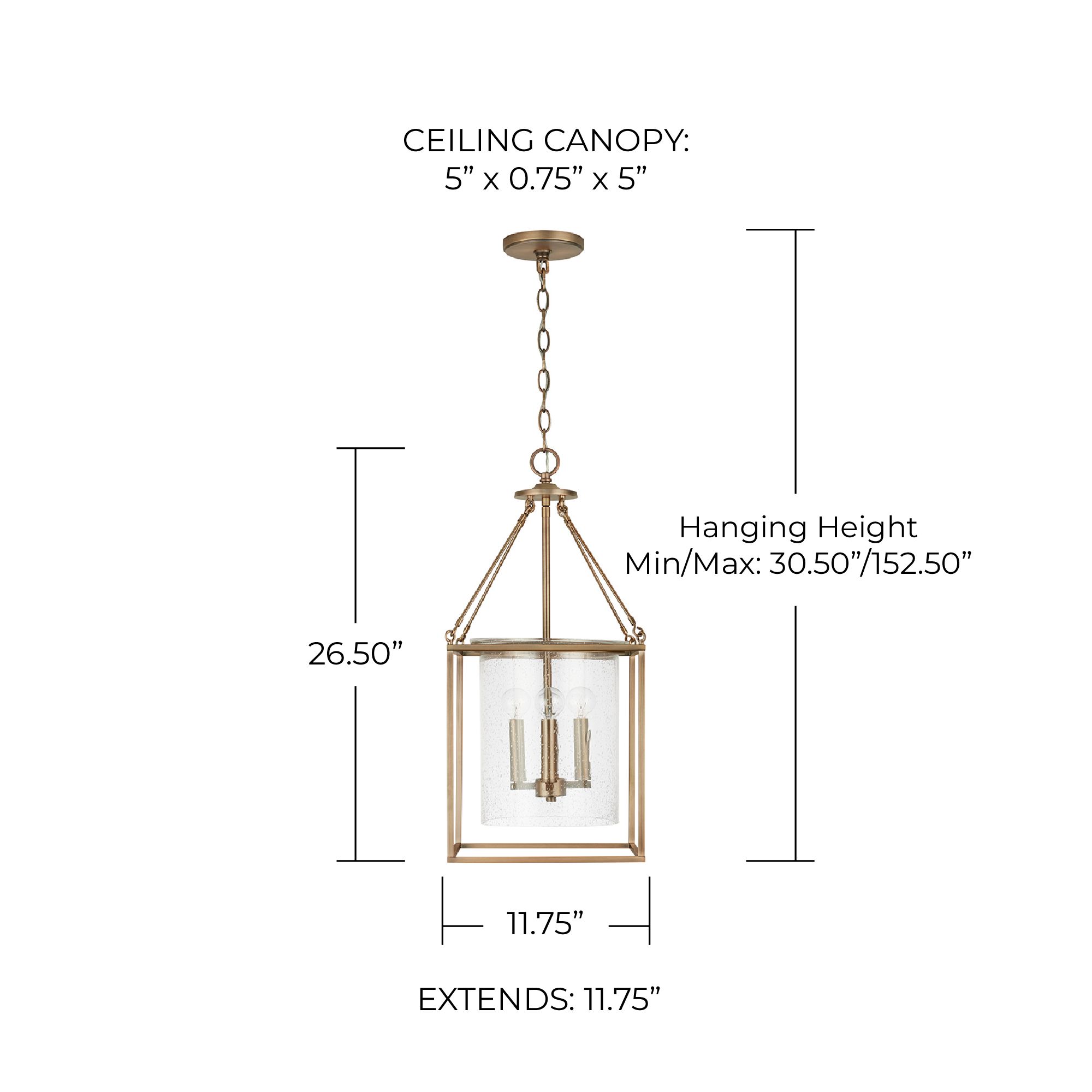 Image 6 Capital Cooper 11 3/4" Wide Aged Brass 4-Light Mini Pendant more views