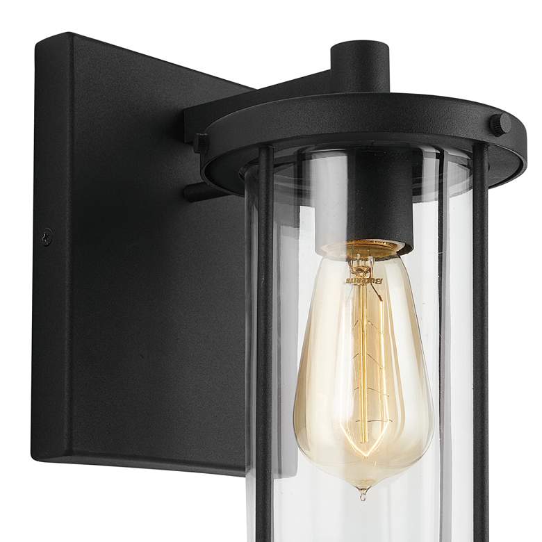 Image 3 Capital Corbin 12" High Black Metal Outdoor Wall Light more views