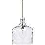 Capital Crawford 11 3/4" Wide Brushed Nickel Mini Pendant