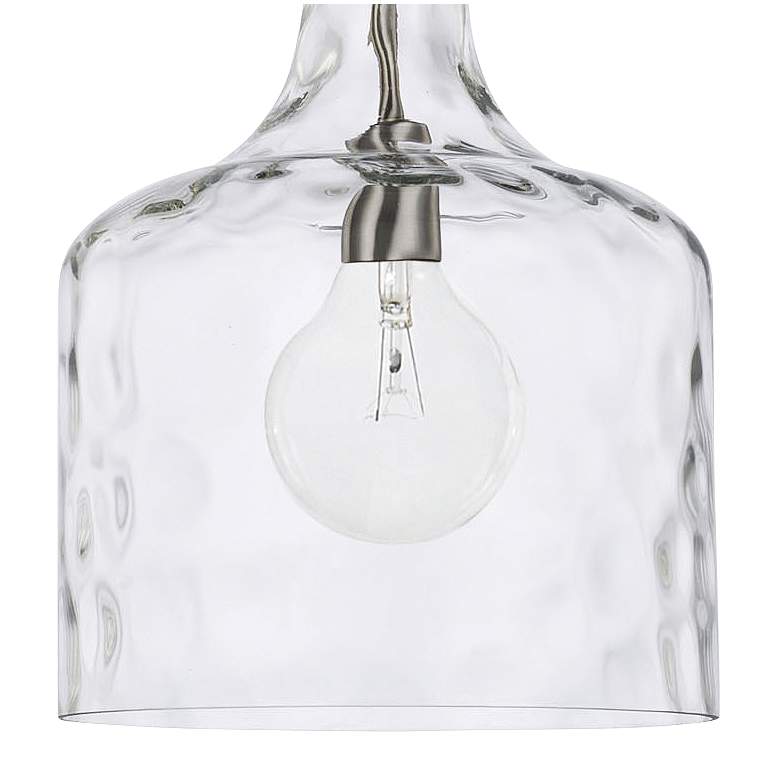 Image 2 Capital Crawford 11 3/4" Wide Brushed Nickel Mini Pendant more views