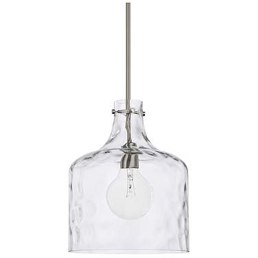Capital Crawford 11 3/4" Wide Brushed Nickel Mini Pendant