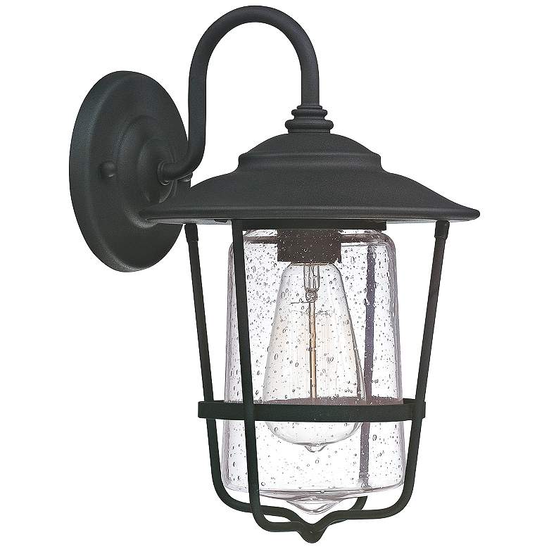 Image 2 Capital Creekside 13 1/4 inch High Black Outdoor Wall Light
