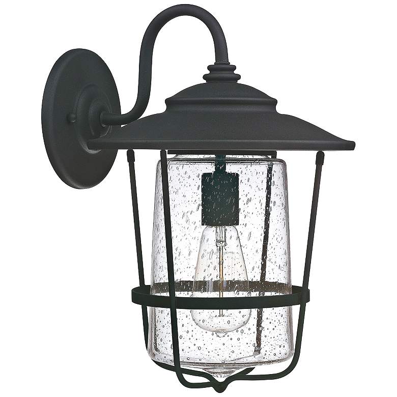 Image 1 Capital Creekside 16 1/4" High Black Outdoor Wall Light