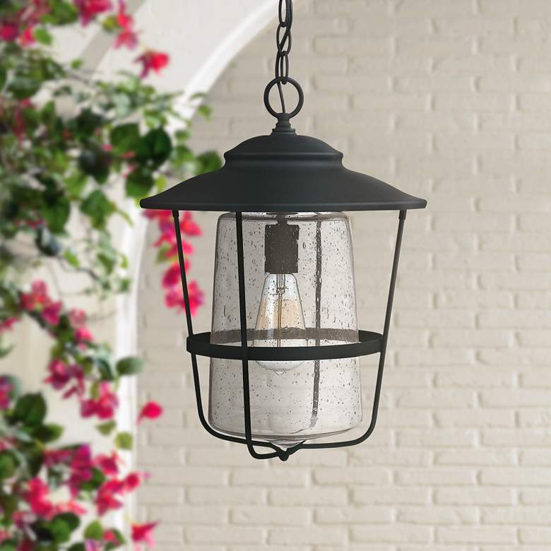 Image 1 Capital Creekside 17 1/2"H Black Outdoor Hanging Light