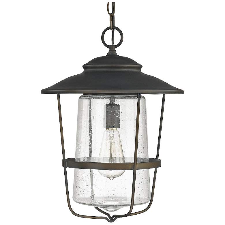 Image 1 Capital Creekside 17 1/2 inchH Old Bronze Outdoor Hanging Light