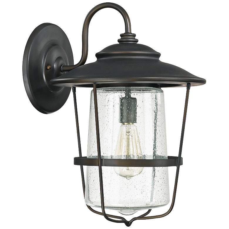 Image 1 Capital Creekside 18 1/2 inchH Old Bronze Outdoor Wall Light