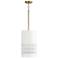 Capital Dash 9 1/4" Wide Aged Brass and White Mini Pendant