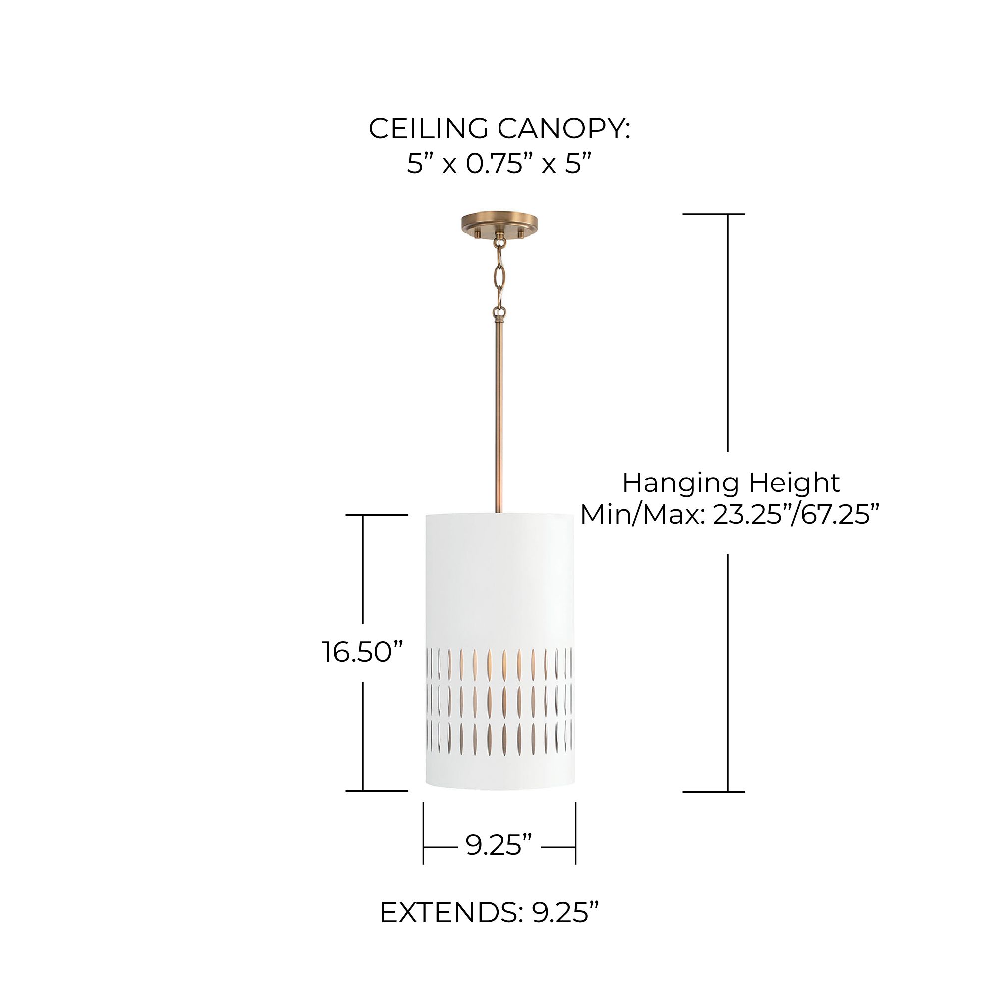 Image 6 Capital Dash 9 1/4" Wide Aged Brass and White Mini Pendant more views