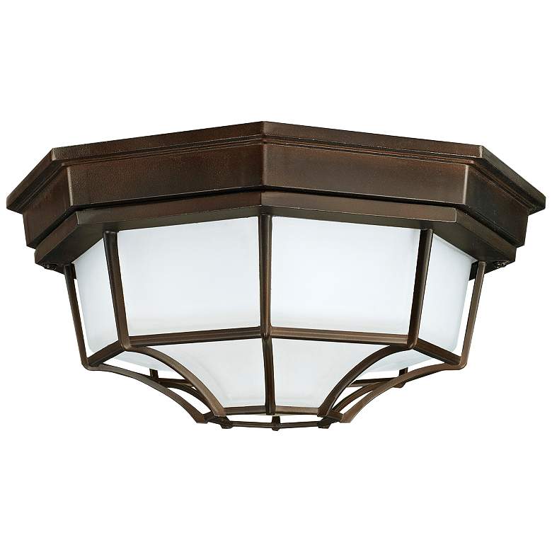 Image 1 Capital Davison 11 1/4"W Old Bronze Outdoor Ceiling Light
