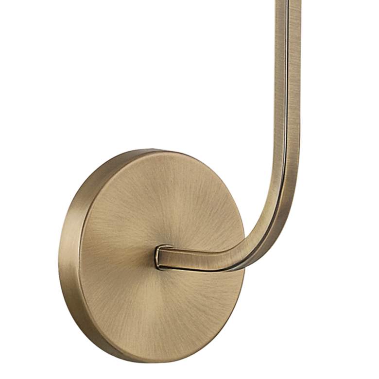 Image 3 Capital Dawson 17" High Aged Brass Metal Wall Sconce more views