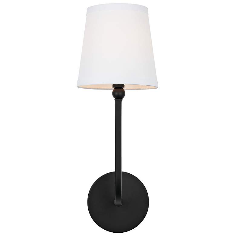 Image 2 Capital Dawson 17" High Matte Black Wall Sconce