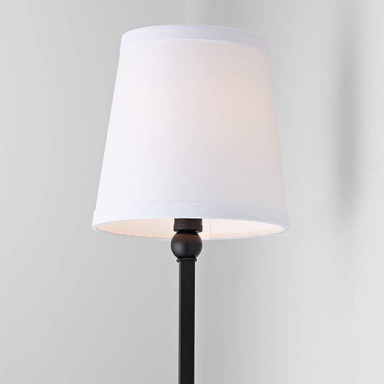 Image 3 Capital Dawson 17" High Matte Black Wall Sconce more views