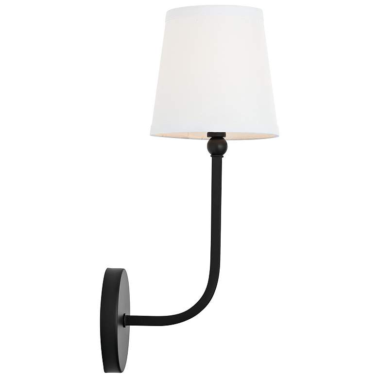 Image 4 Capital Dawson 17" High Matte Black Wall Sconce more views