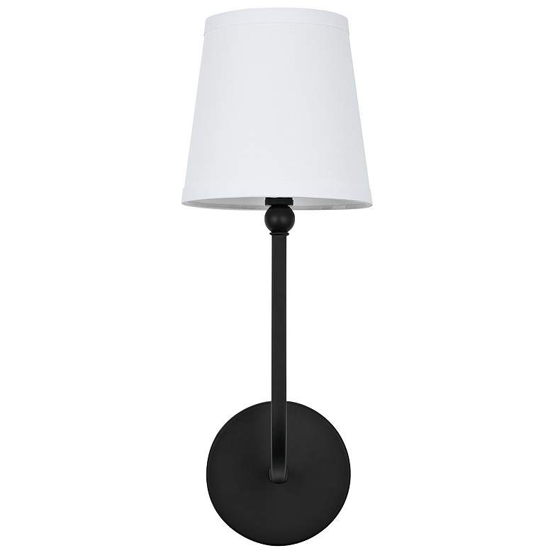 Image 5 Capital Dawson 17" High Matte Black Wall Sconce more views