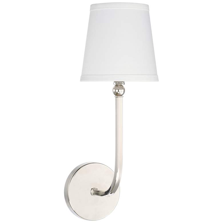 Image 1 Capital Dawson 17" High Polished Nickel Metal Wall Sconce