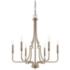 Capital Dawson 24 3/4" Wide Aged Brass 6-Light Chandelier