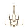Capital Dawson 30" Wide Aged Brass 10-Light Chandelier