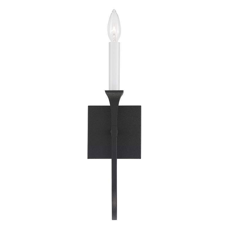 Image 4 Capital Decklan 16 1/4" High Black Iron Wall Sconce more views