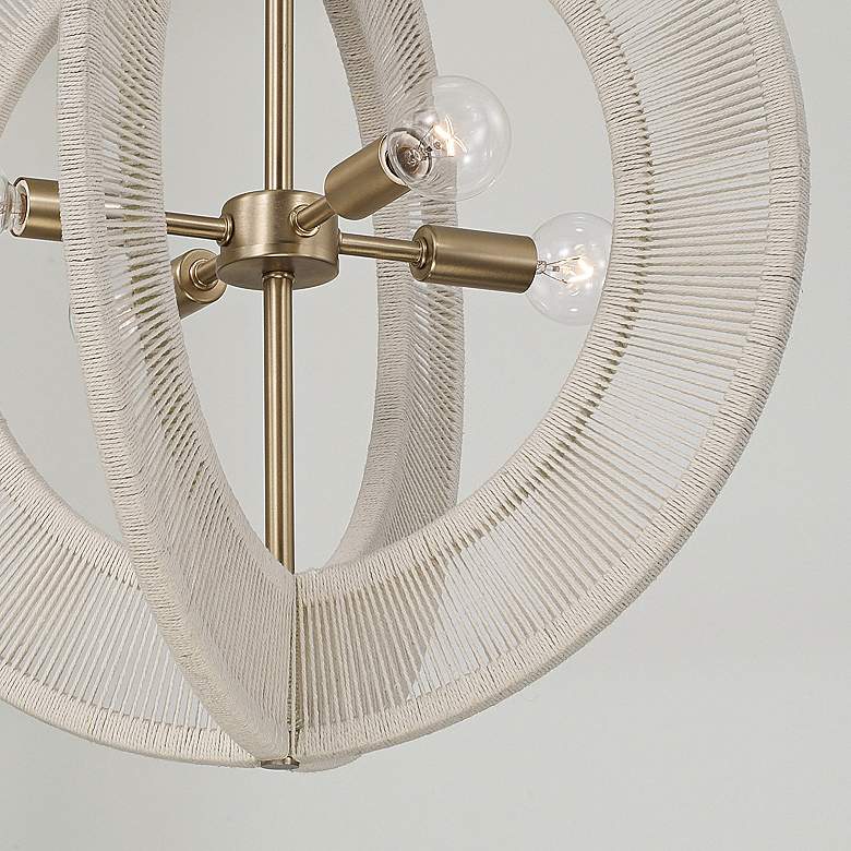 Image 4 Capital Delaney 18" Wide Matte Brass 4-Light Pendant more views