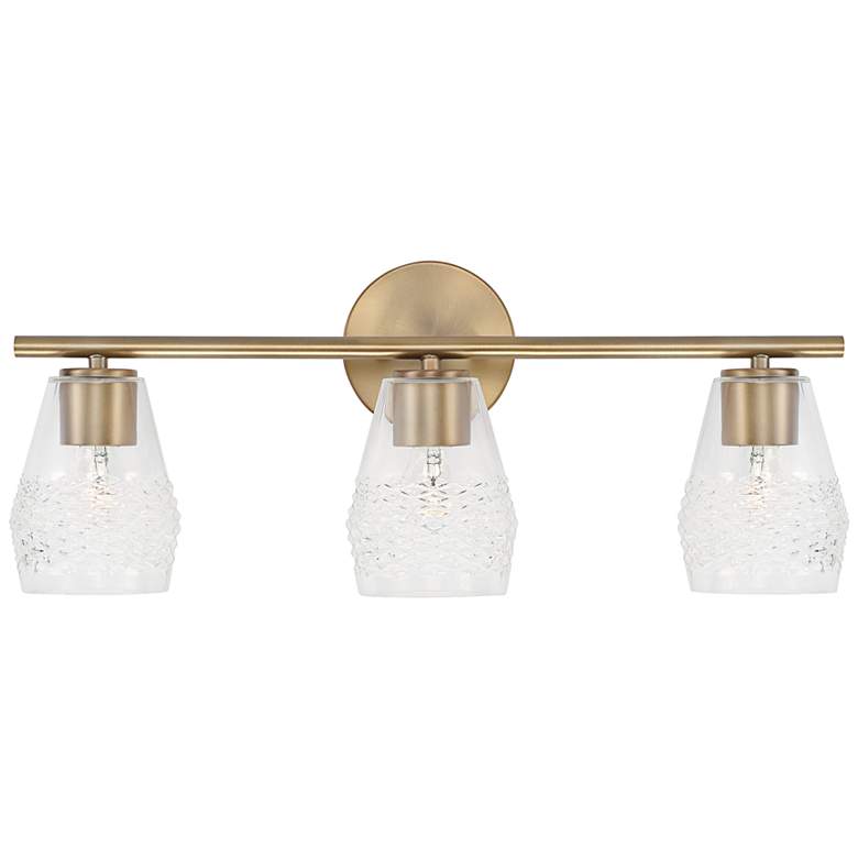Image 2 Capital Dena 23 1/4" Wide Aged Brass 3-Light Bath Light