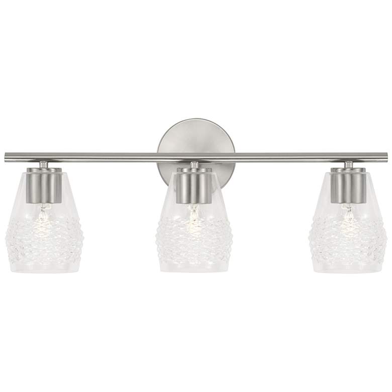 Image 2 Capital Dena 23 1/4 inch Wide Brushed Nickel 3-Light Bath Light