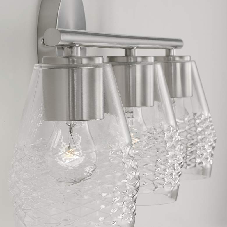 Image 4 Capital Dena 23 1/4" Wide Brushed Nickel 3-Light Bath Light more views