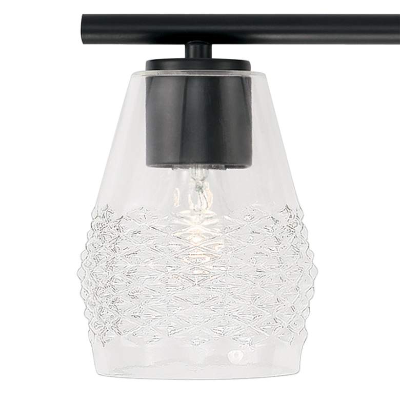 Image 3 Capital Dena 23 1/4" Wide Matte Black 3-Light Bath Light more views