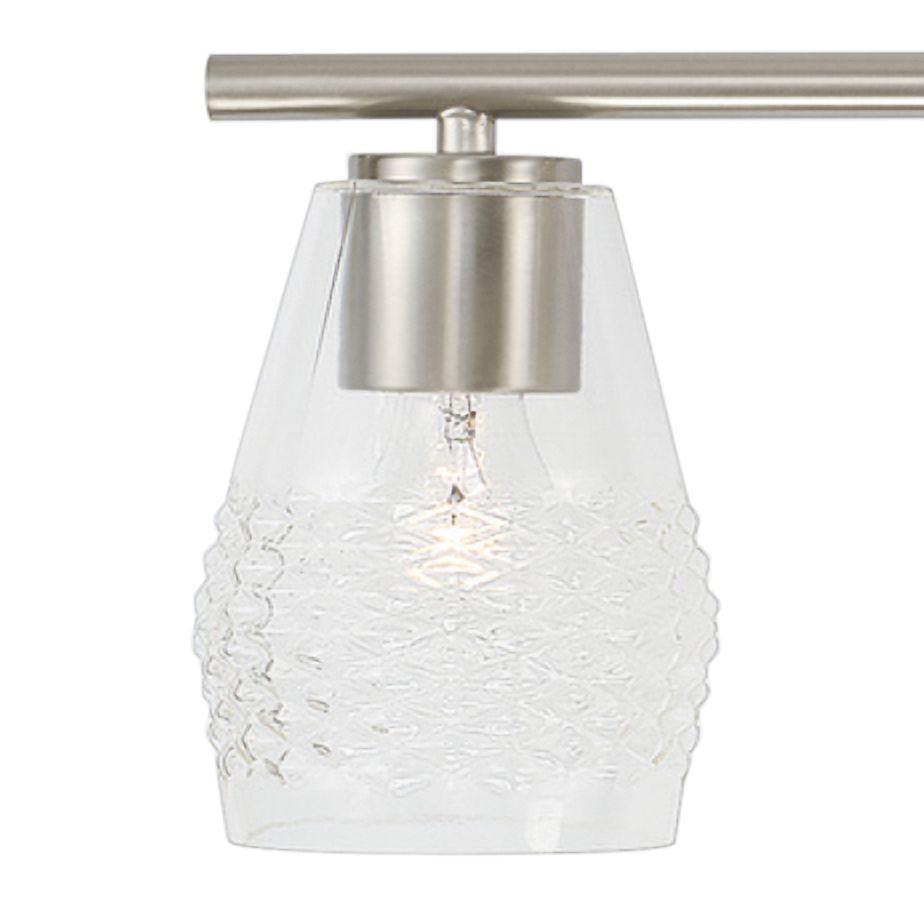 Capital Dena 32 1/2" Wide Brushed Nickel 4Light Bath Light 170E3