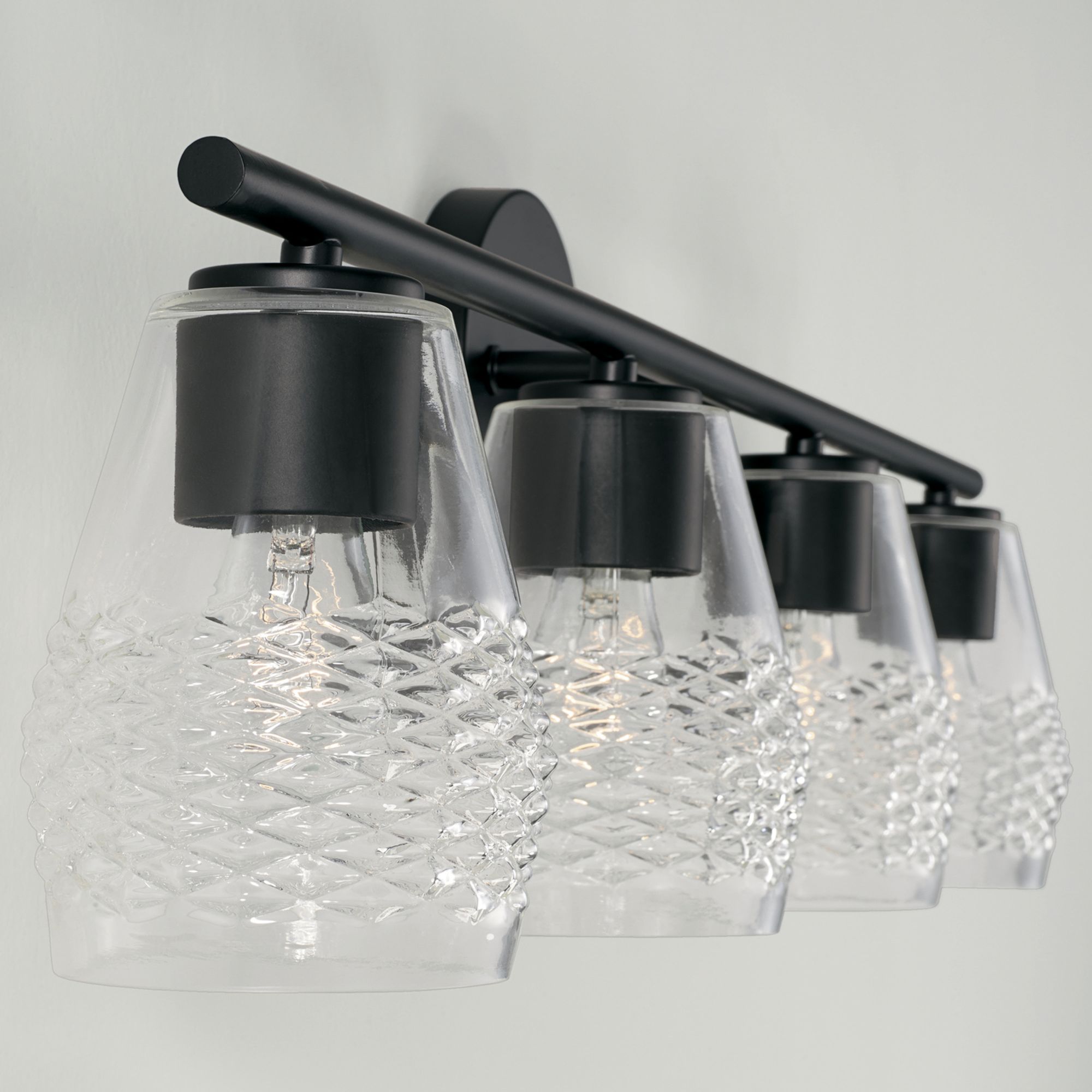 Capital Dena 32 1/2" Wide Matte Black 4Light Bath Light 172E3