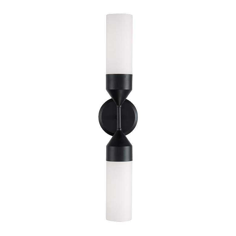 Image 4 Capital Devon 18 1/4" High Matte Black 2-Light Wall Sconce more views