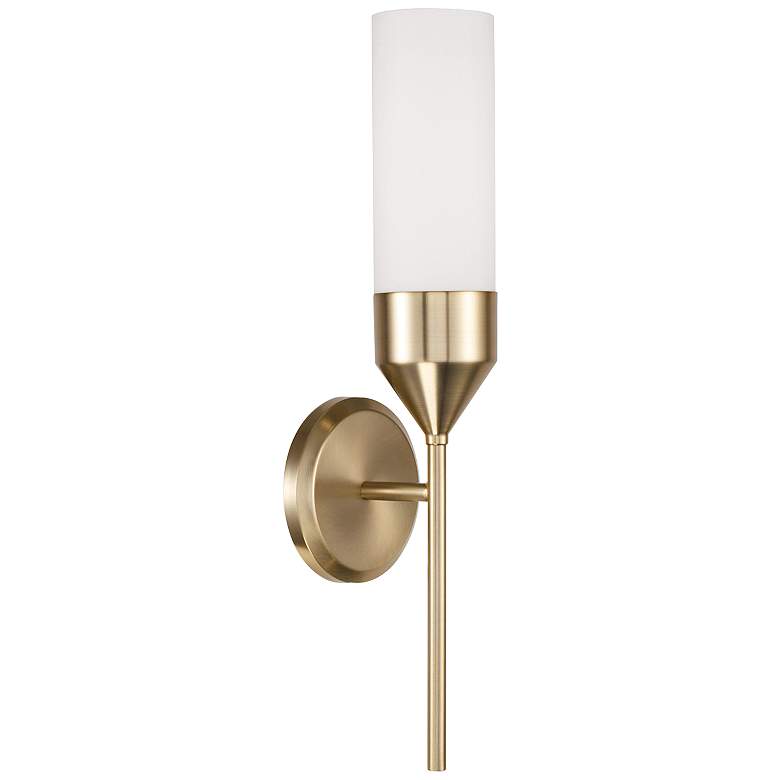 Image 2 Capital Devon 19 3/4" High Matte Brass Wall Sconce