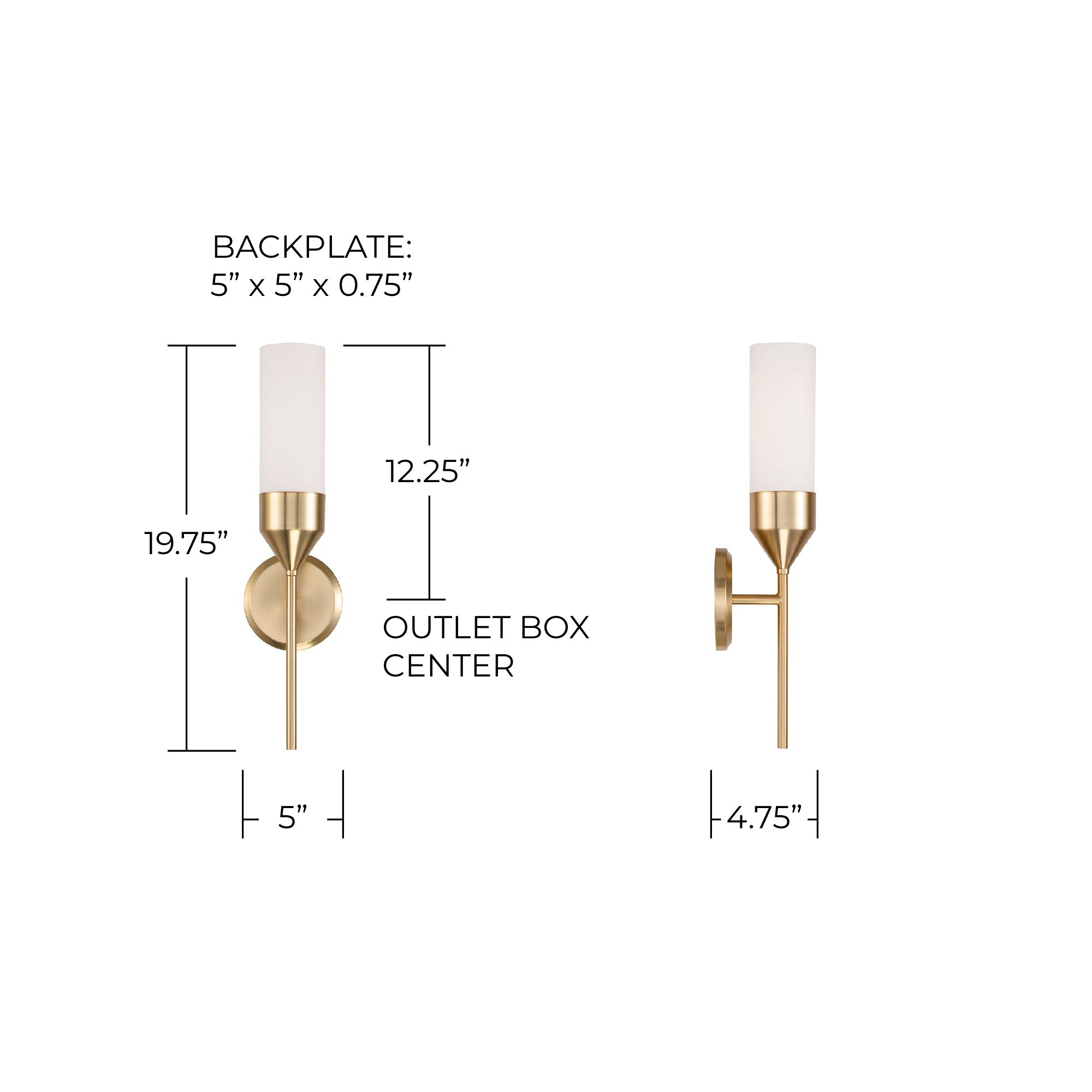 Image 6 Capital Devon 19 3/4" High Matte Brass Wall Sconce more views