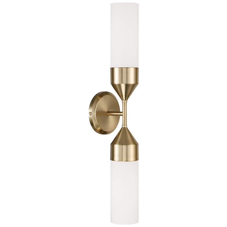 Image 2 Capital Devon 25" High Matte Brass 2-Light Wall Sconce
