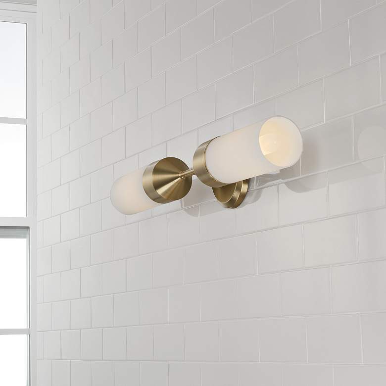 Image 4 Capital Devon 25" High Matte Brass 2-Light Wall Sconce more views