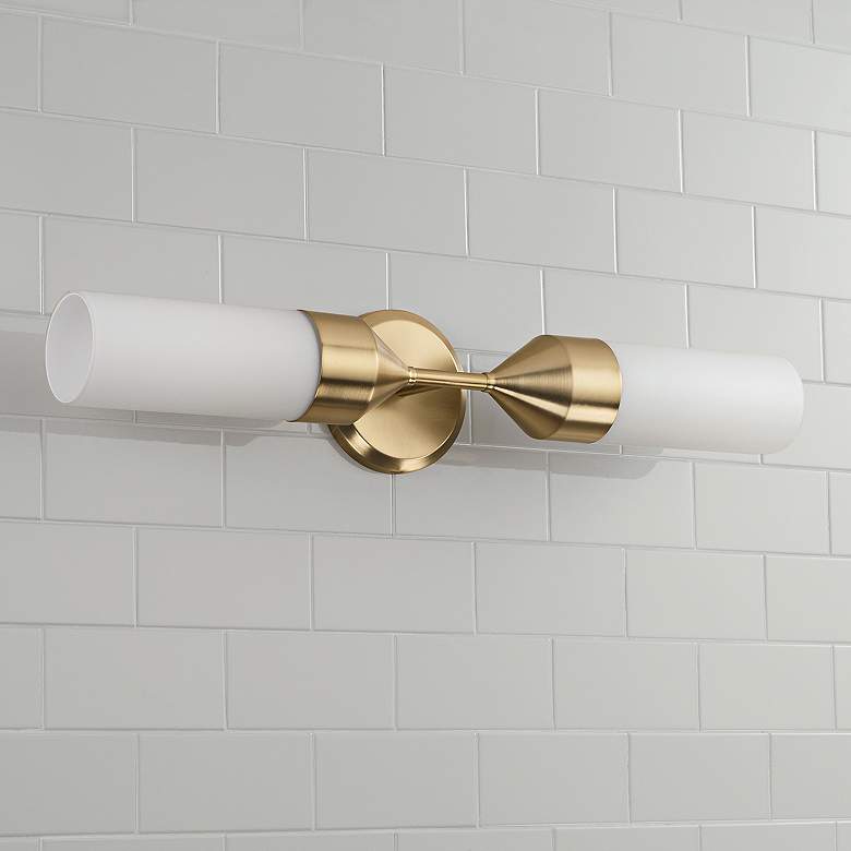 Image 6 Capital Devon 25" High Matte Brass 2-Light Wall Sconce more views